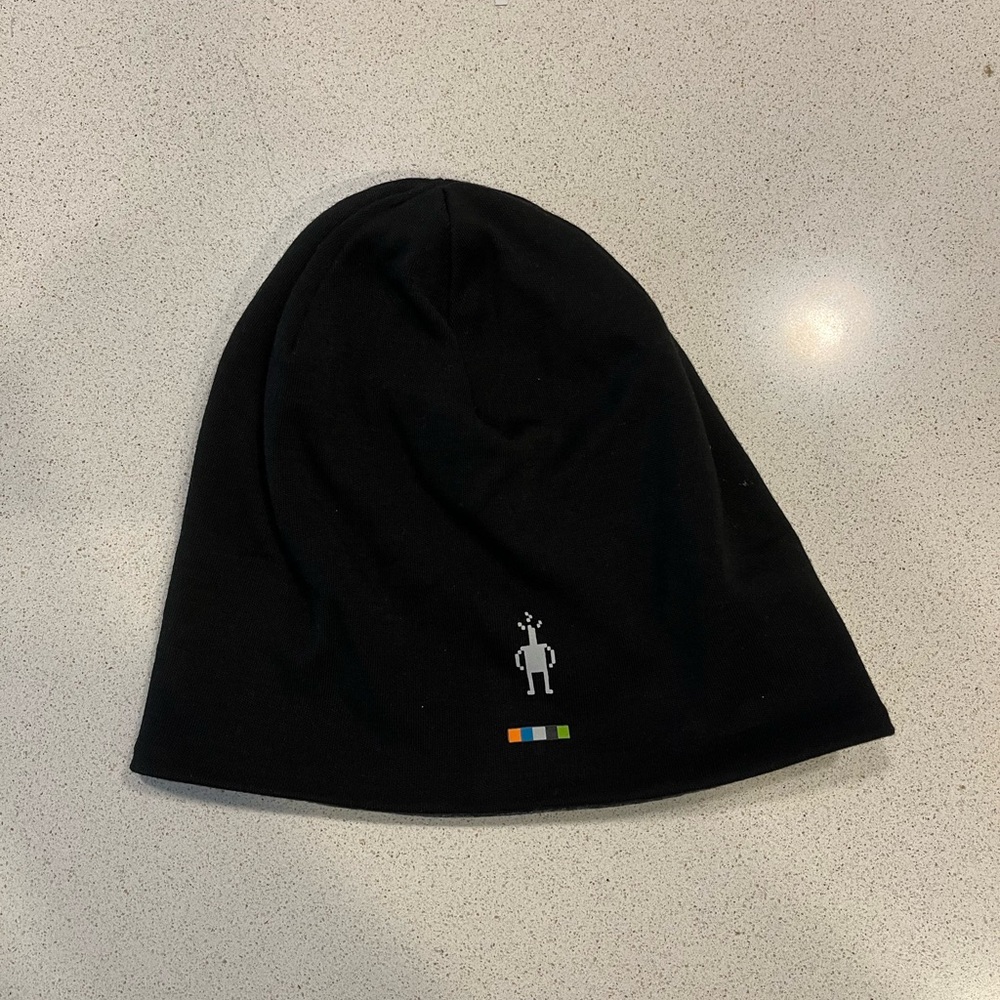 Smartwool Black Merino Wool Beanie